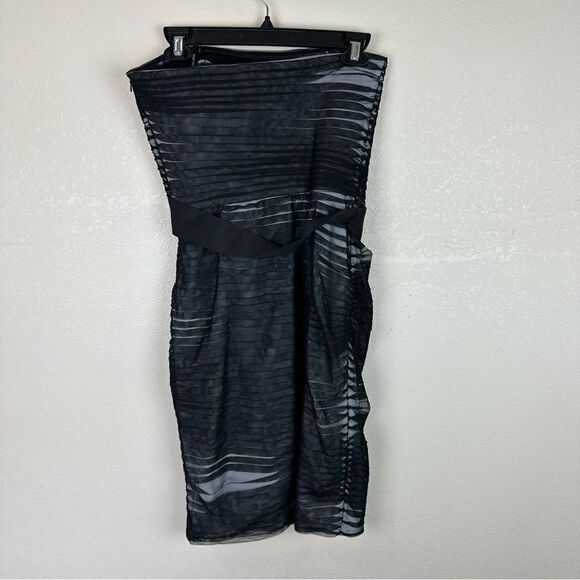 Tadashi Strapless Tulle Lace Mini Cocktail Dress Size 4 Black - Picture 7 of 7